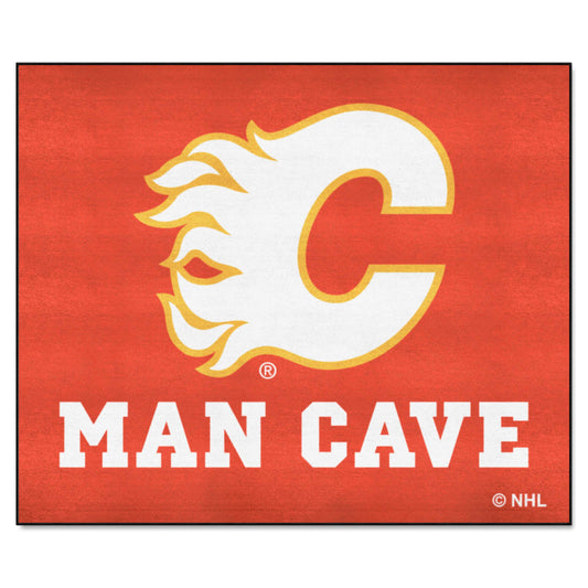 Calgary Flames Man Cave Tailgater Rug - 5ft. x 6ft. - Calgary Flames