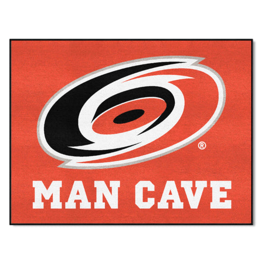 Carolina Hurricanes Man Cave All-Star Rug - 34 in. x 42.5 in. - Carolina Hurricanes