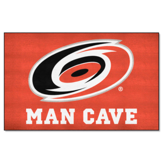 Carolina Hurricanes Man Cave Ulti-Mat Rug - 5ft. x 8ft. - Carolina Hurricanes