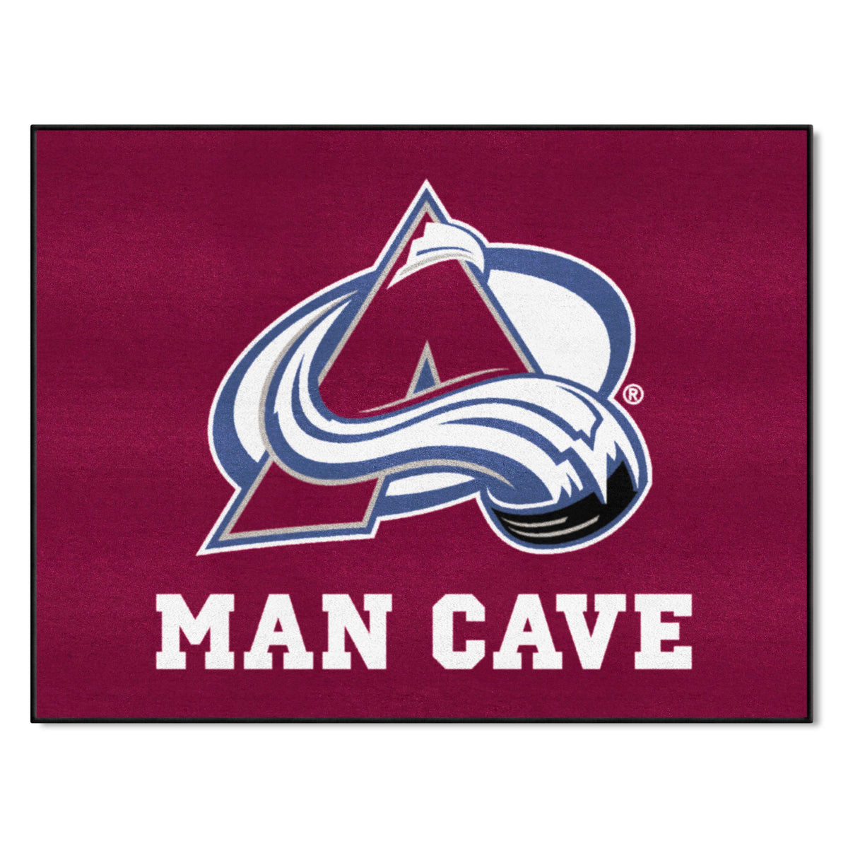 Colorado Avalanche Man Cave All-Star Rug - 34 in. x 42.5 in. - Colorado Avalanche