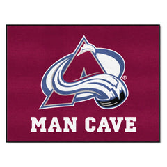 Colorado Avalanche Man Cave All-Star Rug - 34 in. x 42.5 in. - Colorado Avalanche