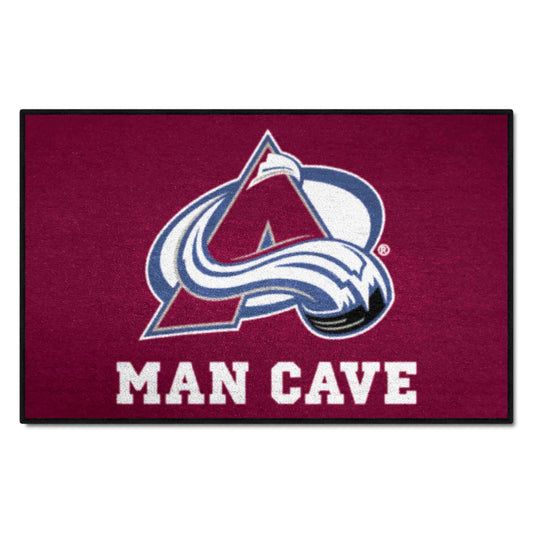 Colorado Avalanche Man Cave Starter Mat Accent Rug - 19in. x 30in. - Colorado Avalanche