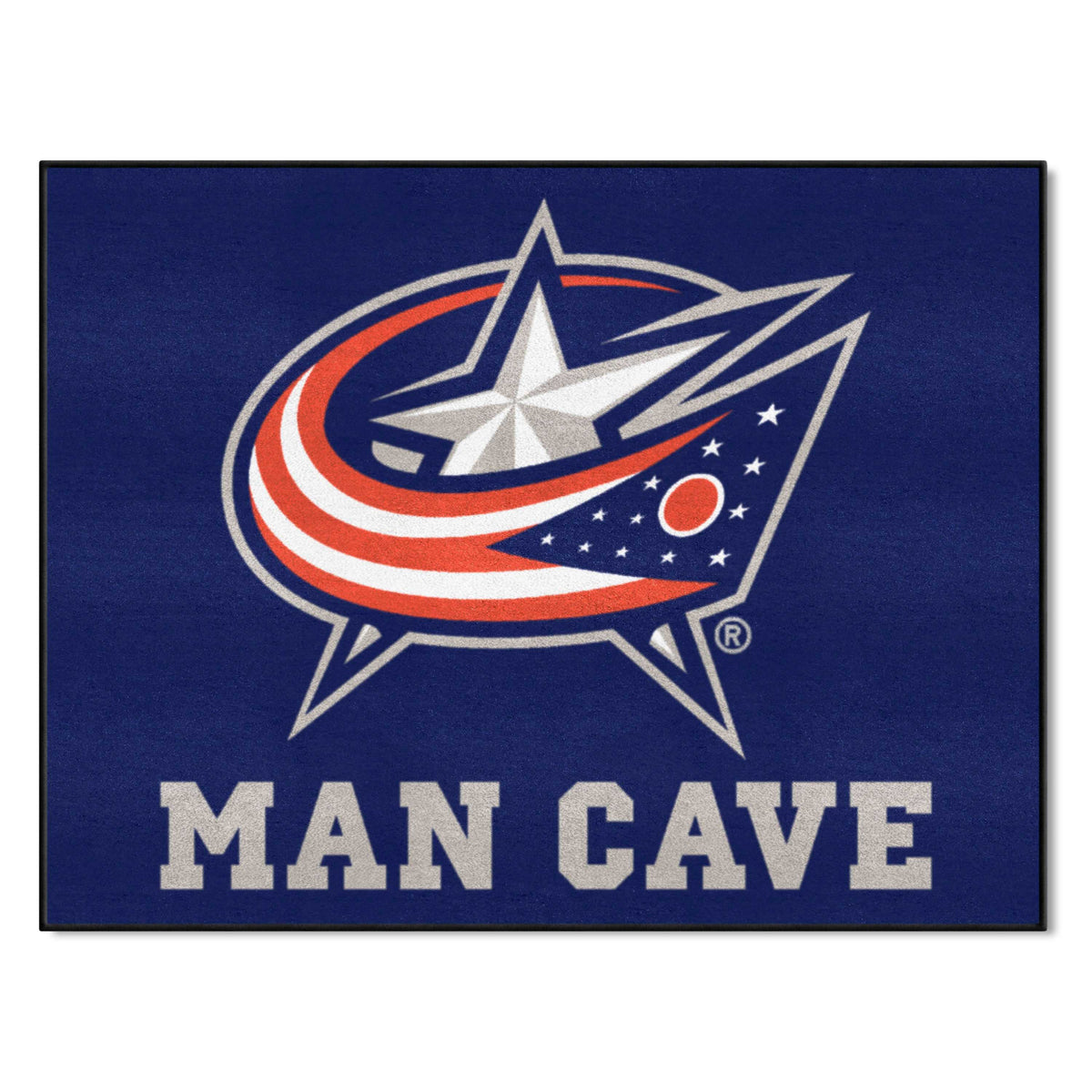 Columbus Blue Jackets Man Cave All-Star Rug - 34 in. x 42.5 in. - Columbus Blue Jackets