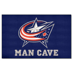 Columbus Blue Jackets Man Cave Ulti-Mat Rug - 5ft. x 8ft.