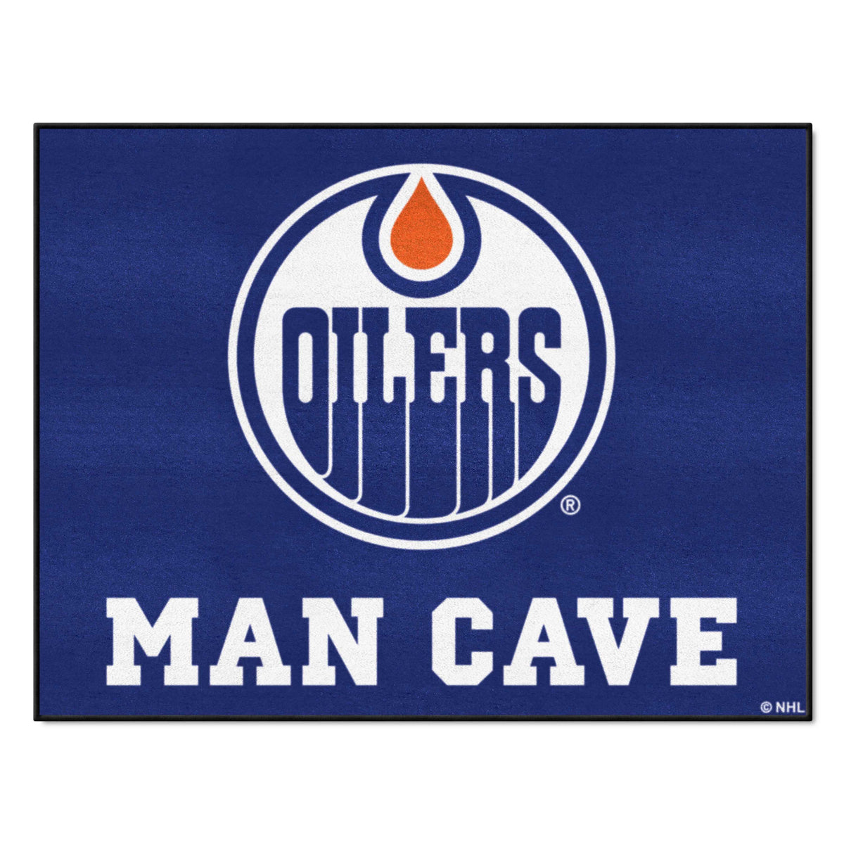 Edmonton Oilers Oilers Man Cave All-Star Rug - 34 in. x 42.5 in.