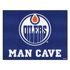 Edmonton Oilers Oilers Man Cave All-Star Rug - 34 in. x 42.5 in.