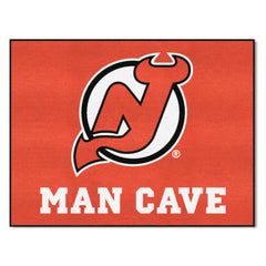 New Jersey Devils Man Cave All-Star Rug - 34 in. x 42.5 in. - New Jersey Devils