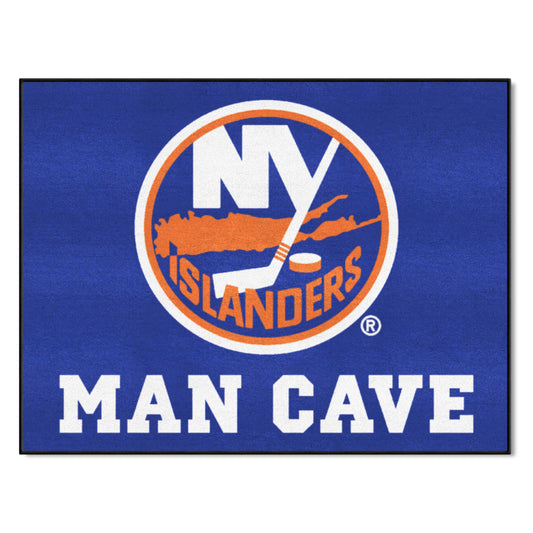 New York Islanders Man Cave All-Star Rug - 34 in. x 42.5 in. - New York Islanders