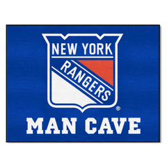 New York Rangers Man Cave All-Star Rug - 34 in. x 42.5 in. - New York Rangers