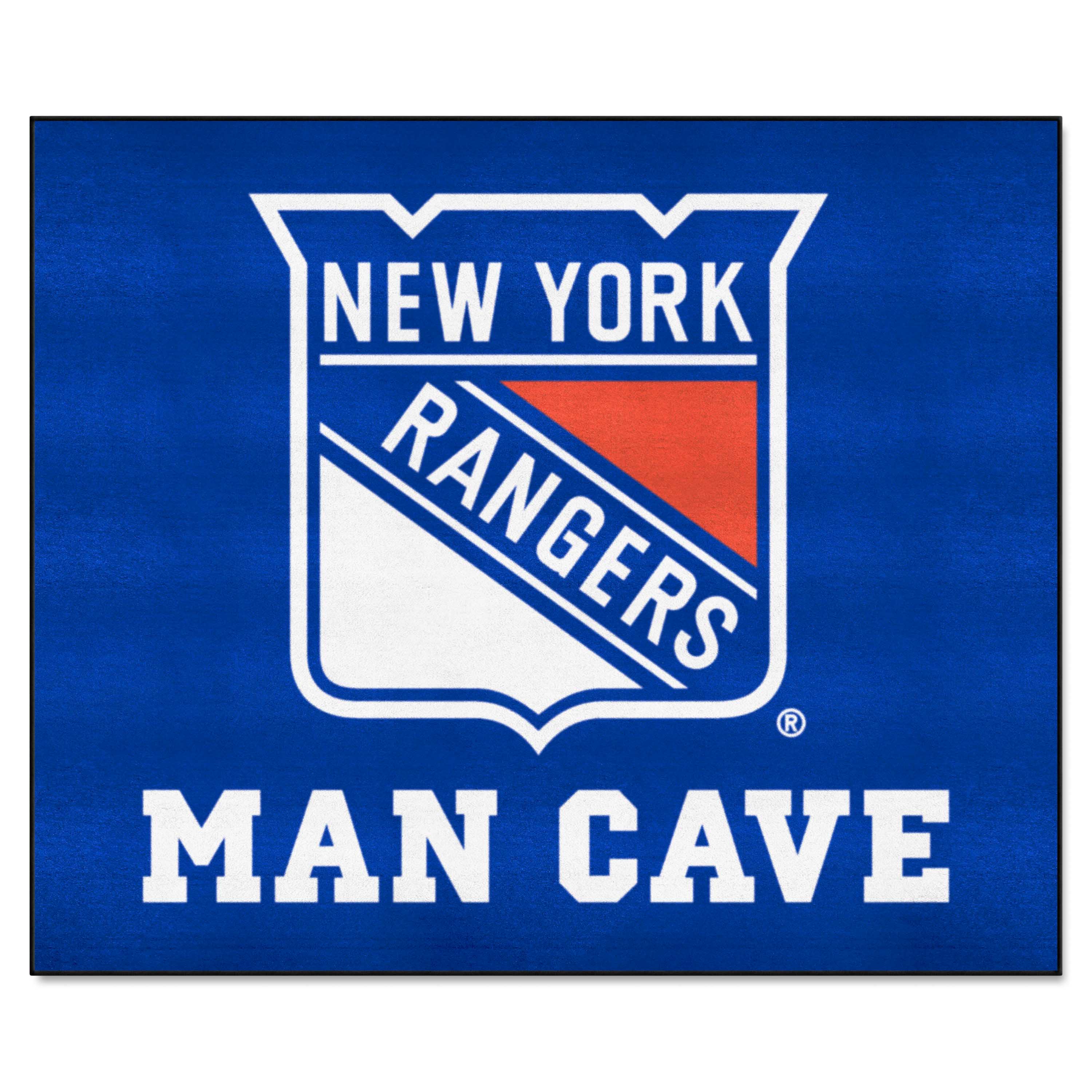 New York Rangers Man Cave Tailgater Rug - 5ft. x 6ft. - New York Rangers