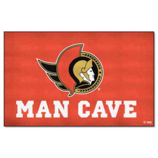 Ottawa Senators Man Cave Ulti-Mat Rug - 5ft. x 8ft.