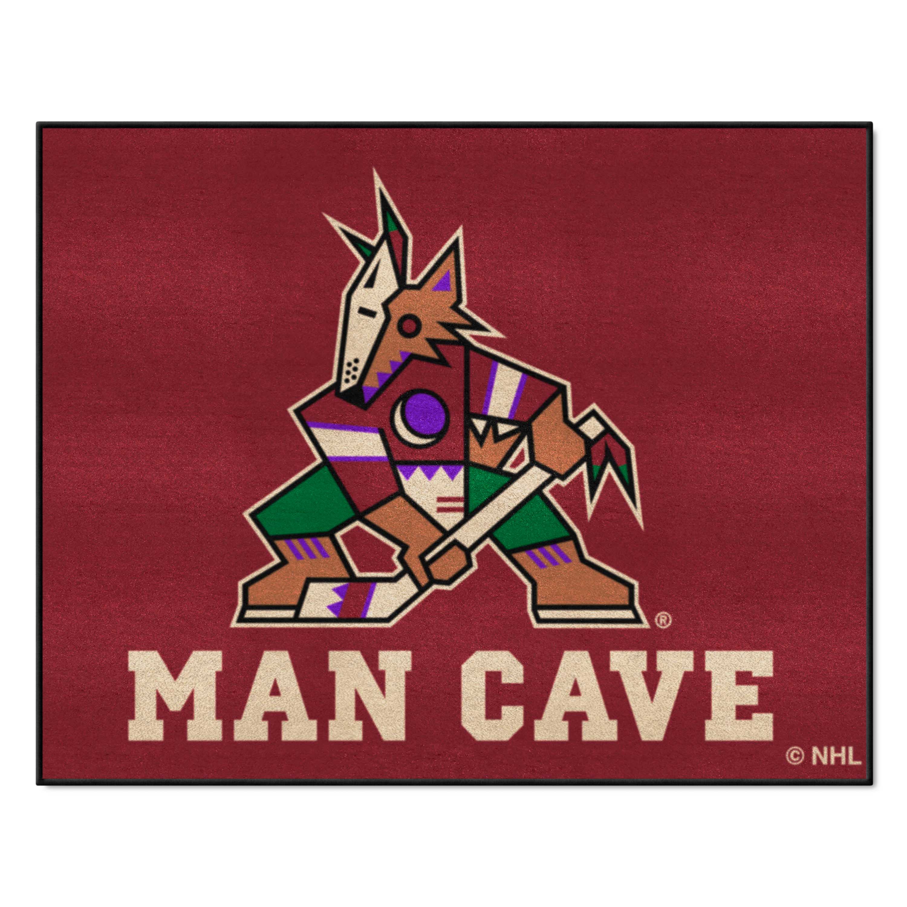 Arizona Coyotes Man Cave All-Star Rug - 34 in. x 42.5 in.