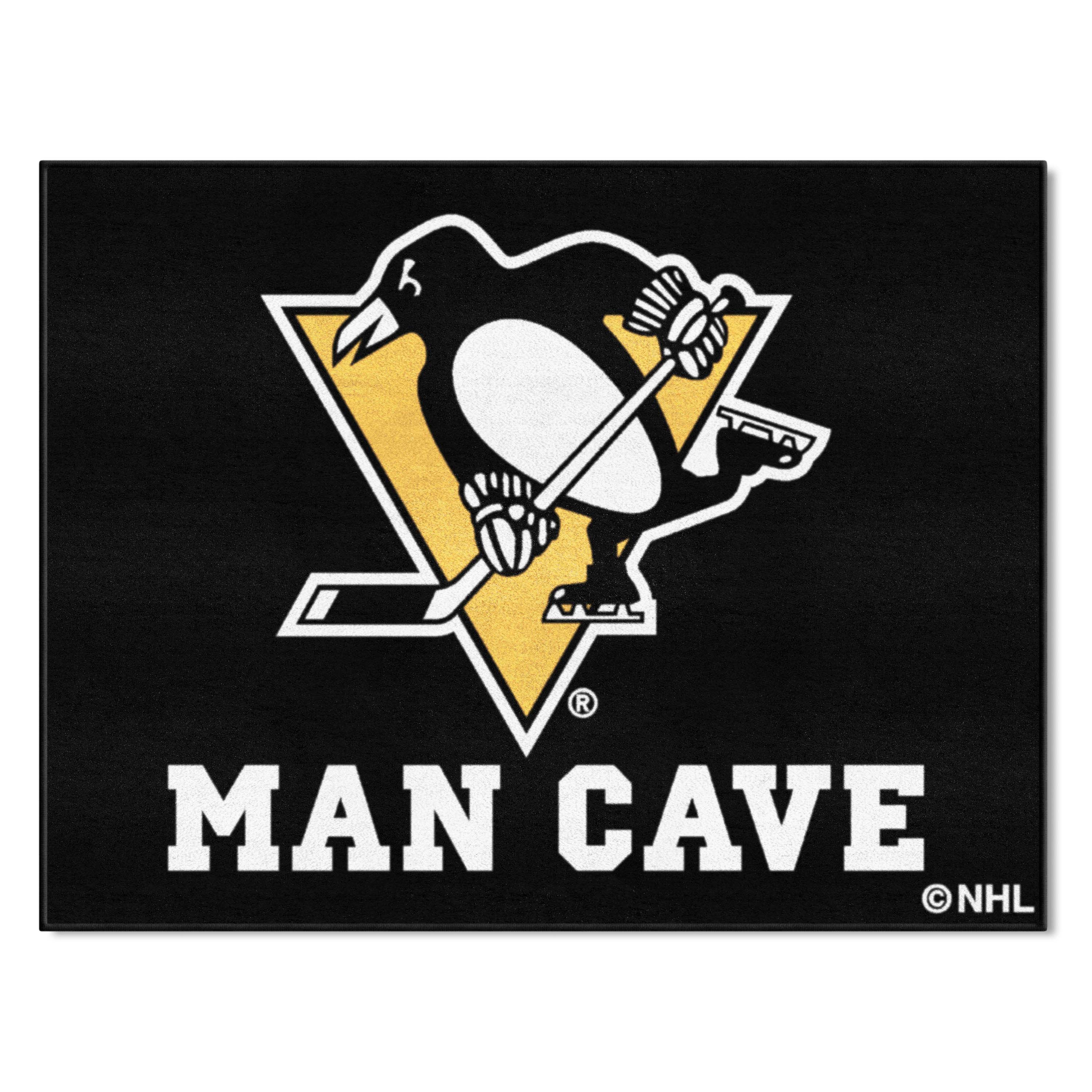 Pittsburgh Penguins Man Cave All-Star Rug - 34 in. x 42.5 in.