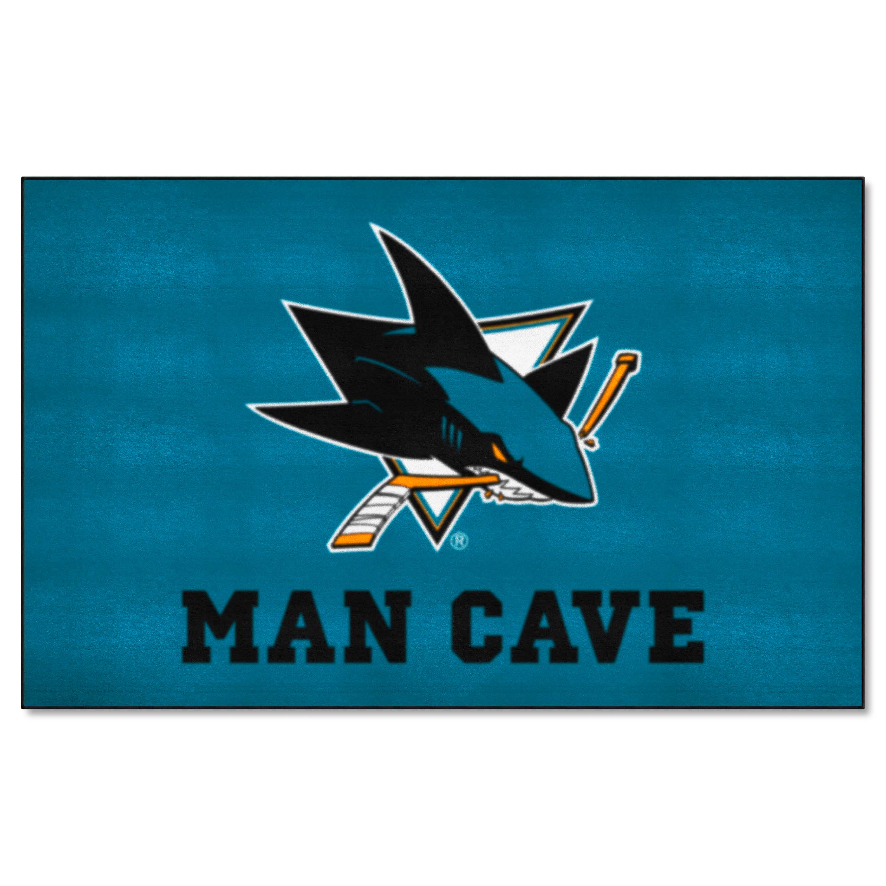 San Jose Sharks Man Cave Ulti-Mat Rug - 5ft. x 8ft.