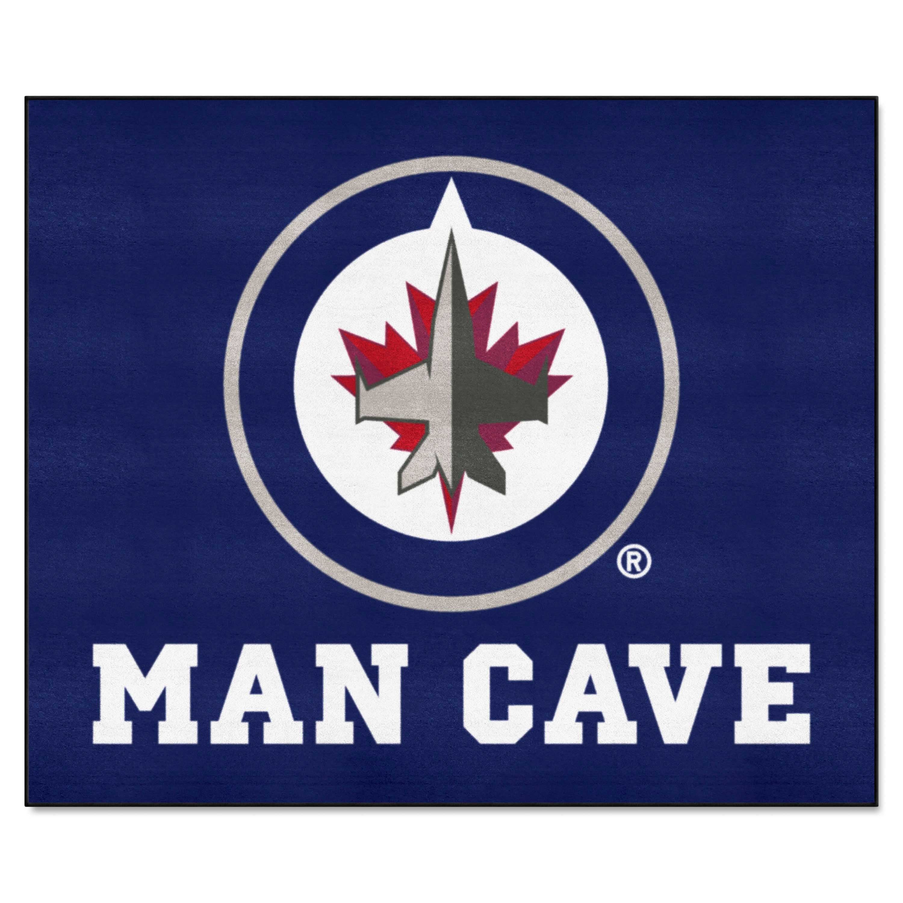 Winnipeg Jets Man Cave Tailgater Rug - 5ft. x 6ft.