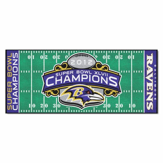 Baltimore Ravens 2012 Super Bowl Champions Runner Mat 29" x 54" - Baltimore Ravens