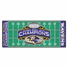 Baltimore Ravens 2012 Super Bowl Champions Runner Mat 29" x 54" - Baltimore Ravens