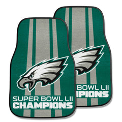 Philadelphia Eagles Front Carpet Car Mat Set - 2 Pieces, 2018 Super Bowl LII Champions