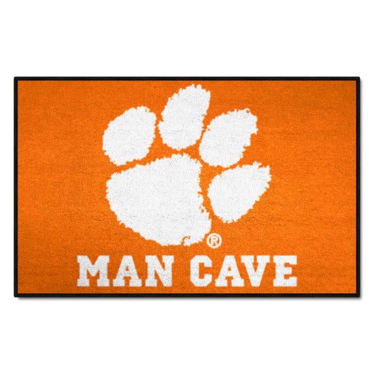 Clemson Tigers Man Cave Starter Mat Accent Rug - 19in. x 30in. - Clemson