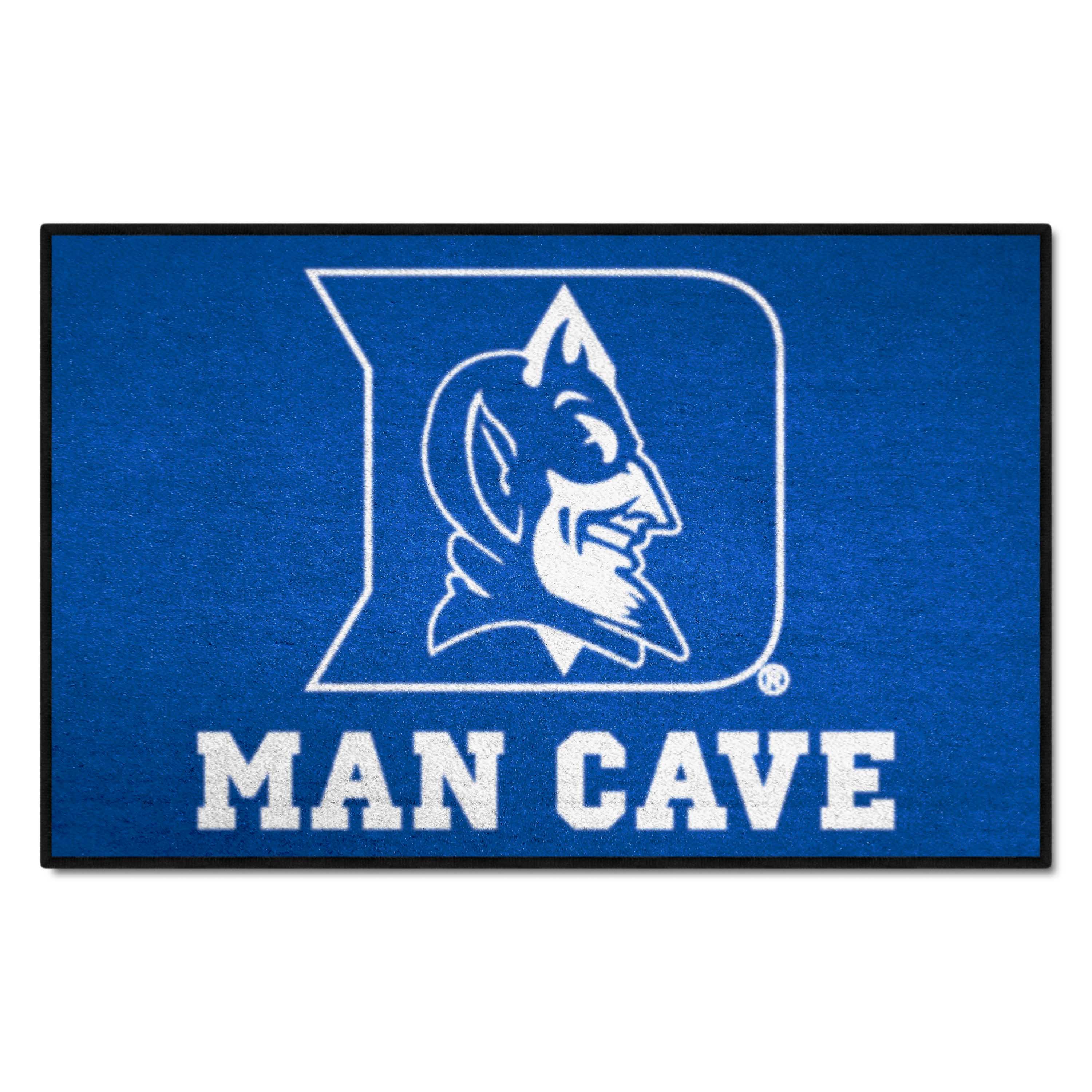 Duke Blue Devils Man Cave Starter Mat Accent Rug - 19in. x 30in., Devil Logo