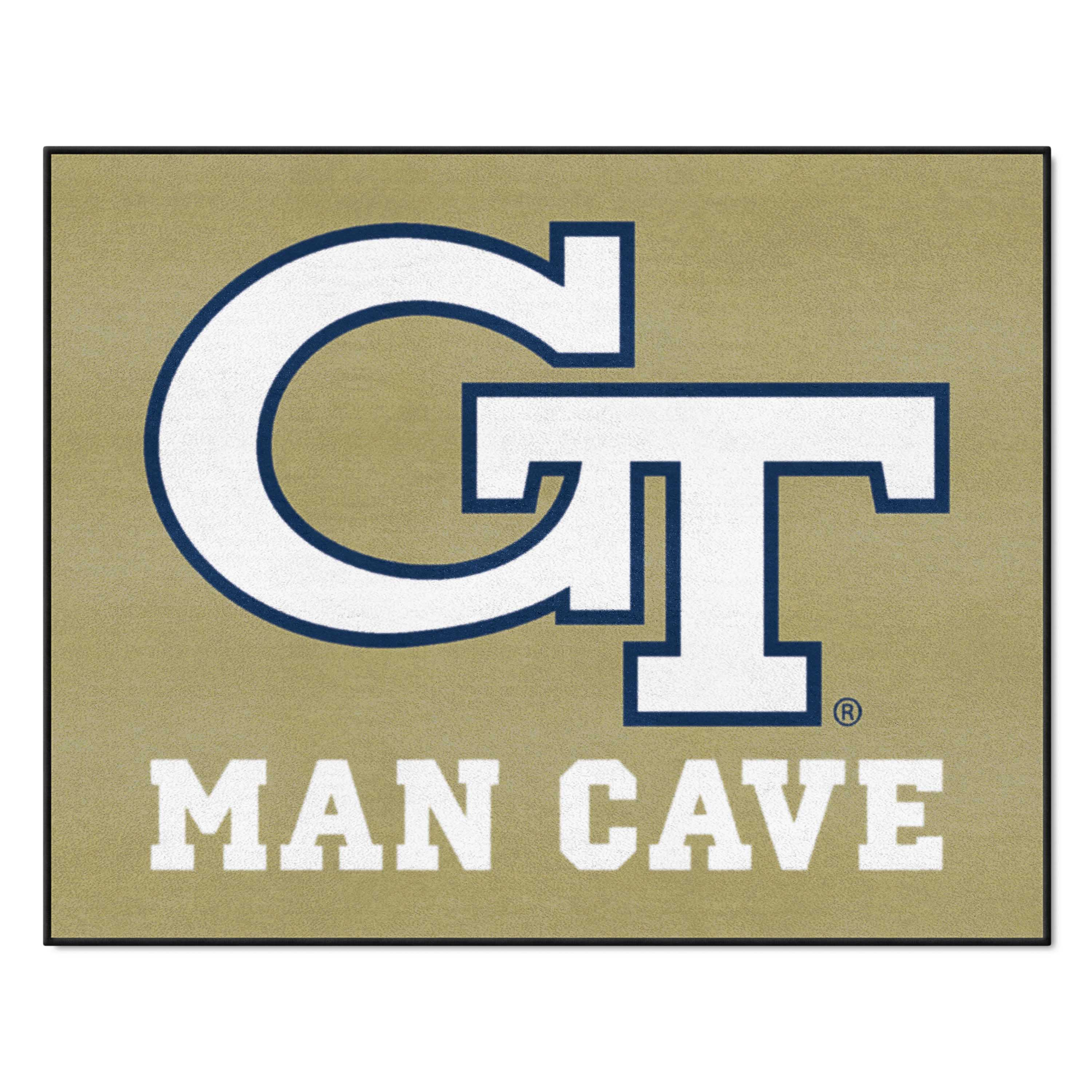 Georgia Tech Yellow Jackets Man Cave All-Star Rug - 34 in. x 42.5 in., GT