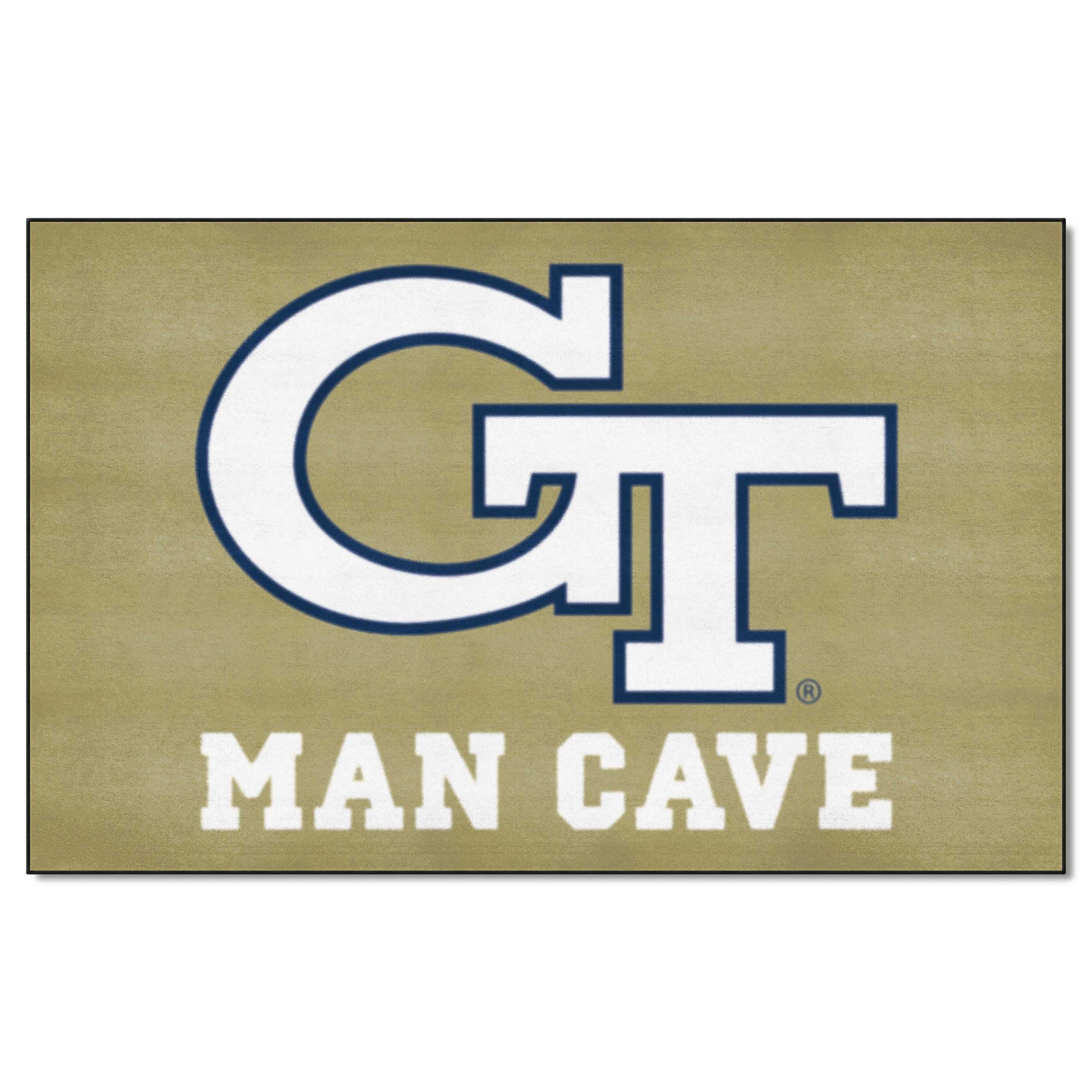 Georgia Tech Yellow Jackets Man Cave Ulti-Mat Rug - 5ft. x 8ft., GT