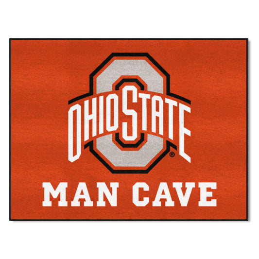 Ohio State Buckeyes Man Cave All-Star Rug - 34 in. x 42.5 in. - Ohio State