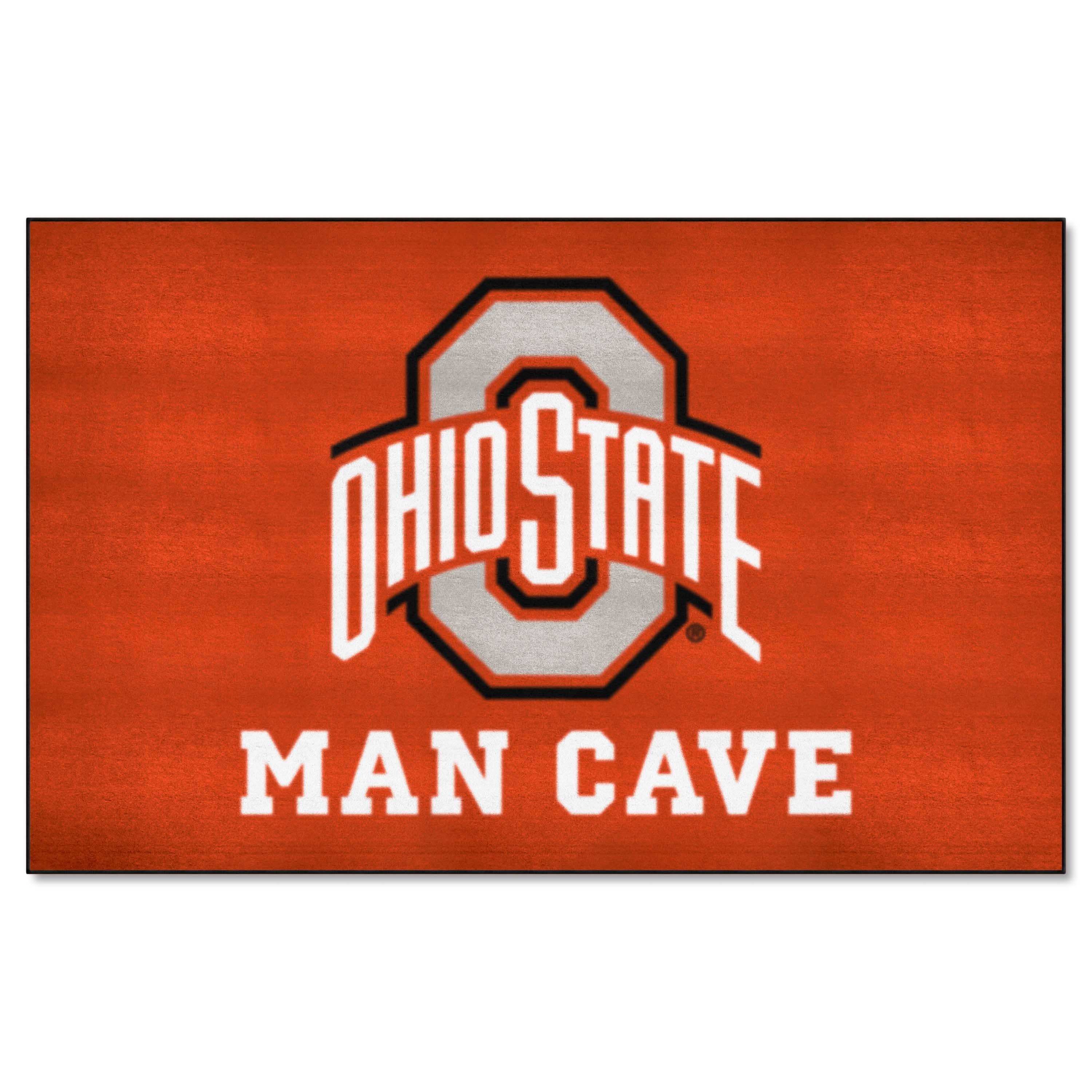 Ohio State Buckeyes Man Cave Ulti-Mat Rug - 5ft. x 8ft.