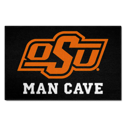 Oklahoma State Cowboys Man Cave Starter Mat Accent Rug - 19in. x 30in.