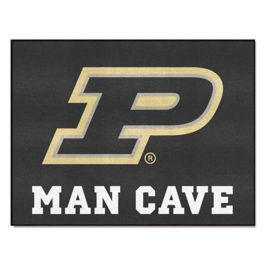 Purdue Boilermakers Man Cave All-Star Rug - 34 in. x 42.5 in. - Purdue