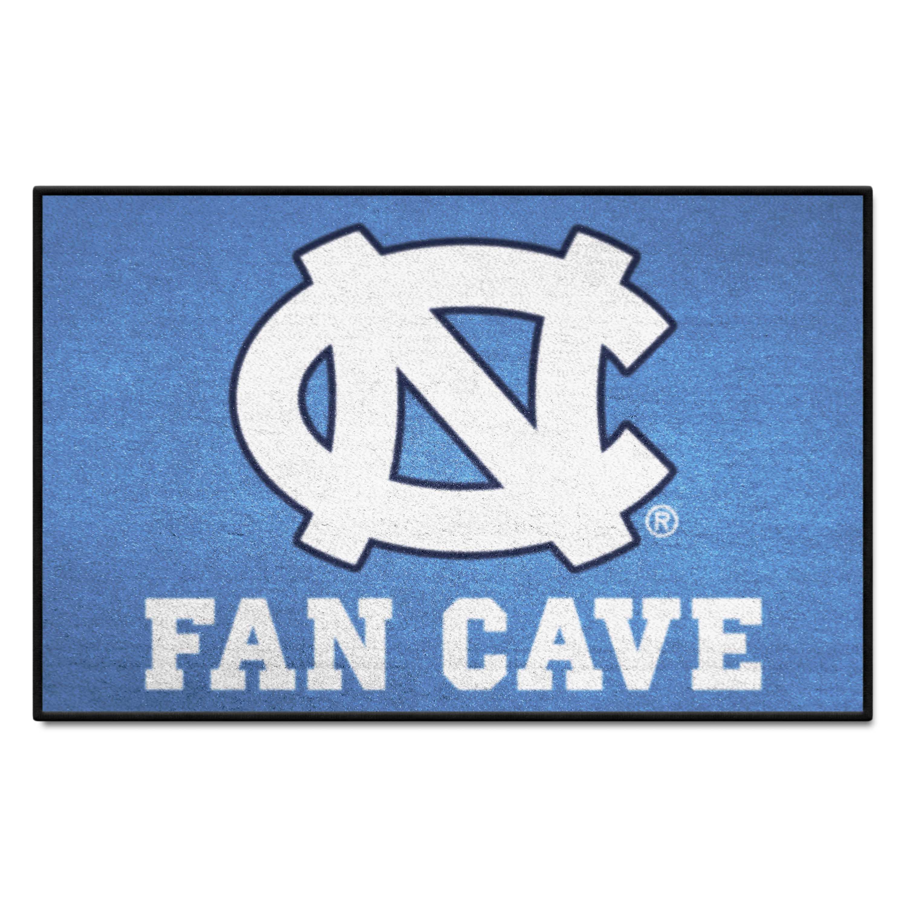 North Carolina Tar Heels Man Cave Starter Mat Accent Rug - 19in. x 30in.