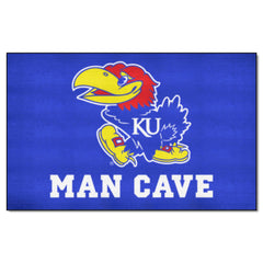 Kansas Jayhawks Man Cave Ulti-Mat Rug - 5ft. x 8ft.