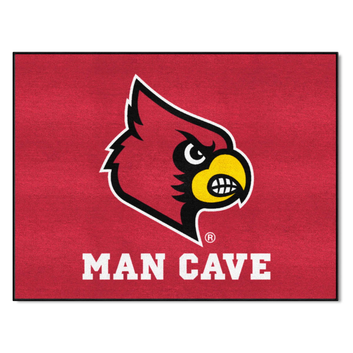 Louisville Cardinals Man Cave All-Star Rug - 34 in. x 42.5 in.