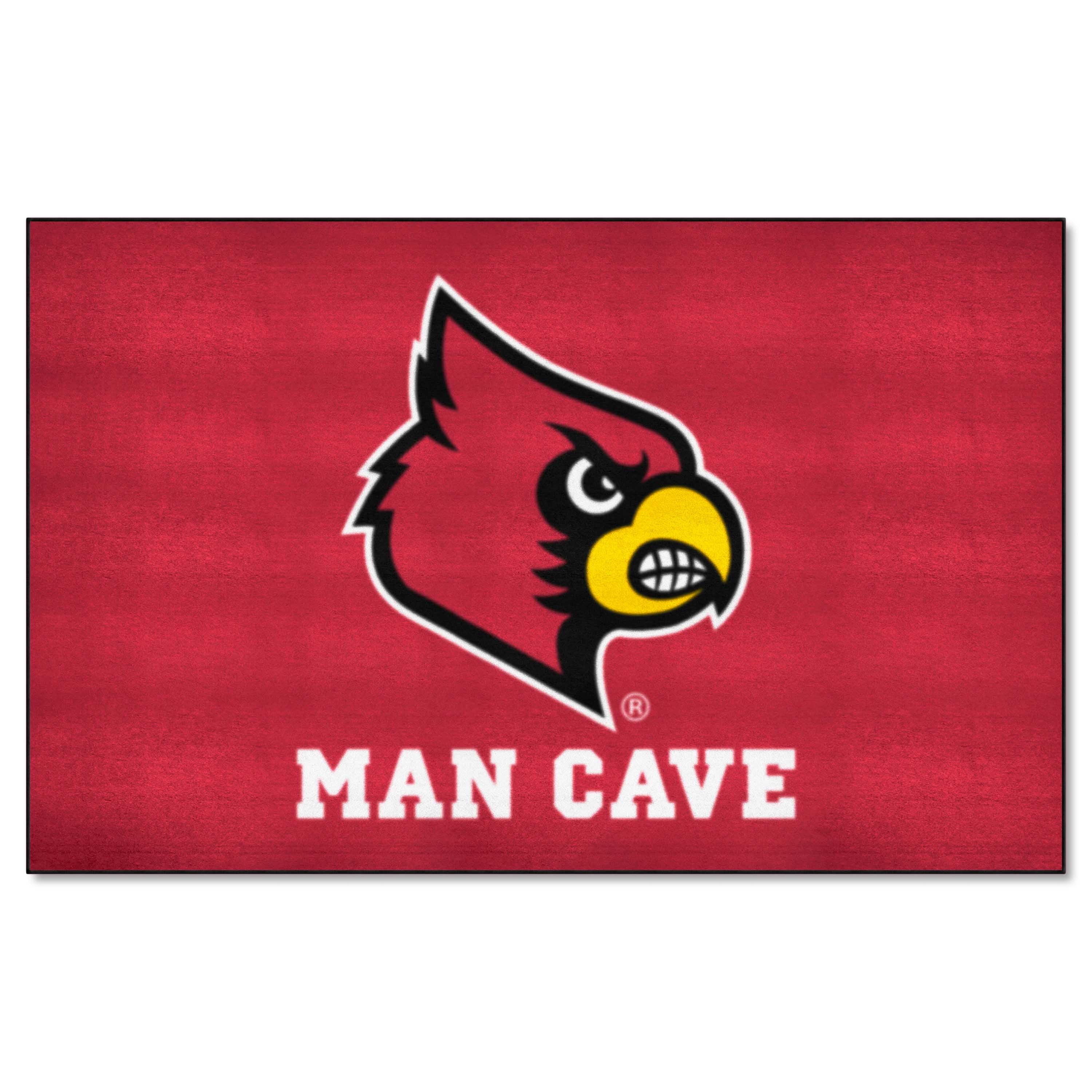 Louisville Cardinals Man Cave Ulti-Mat Rug - 5ft. x 8ft.