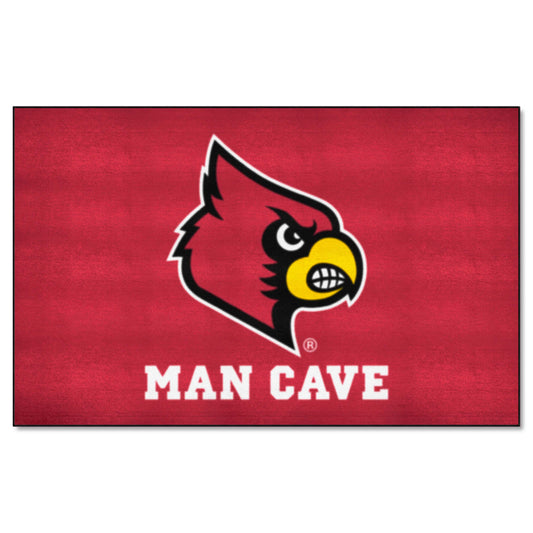 Louisville Cardinals Man Cave Ulti-Mat Rug - 5ft. x 8ft.