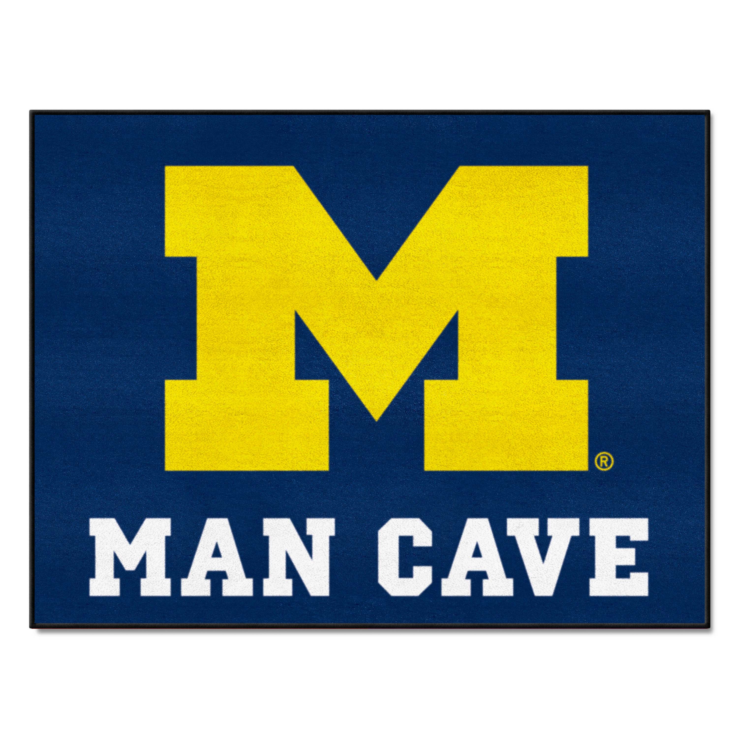 Michigan Wolverines Man Cave All-Star Rug - 34 in. x 42.5 in.