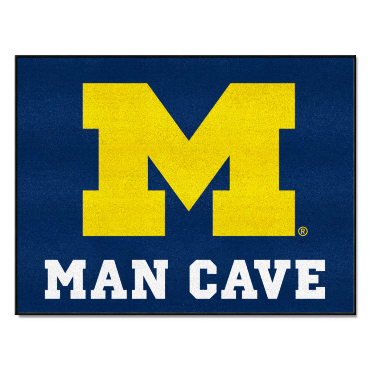 Michigan Wolverines Man Cave All-Star Rug - 34 in. x 42.5 in. - Michigan