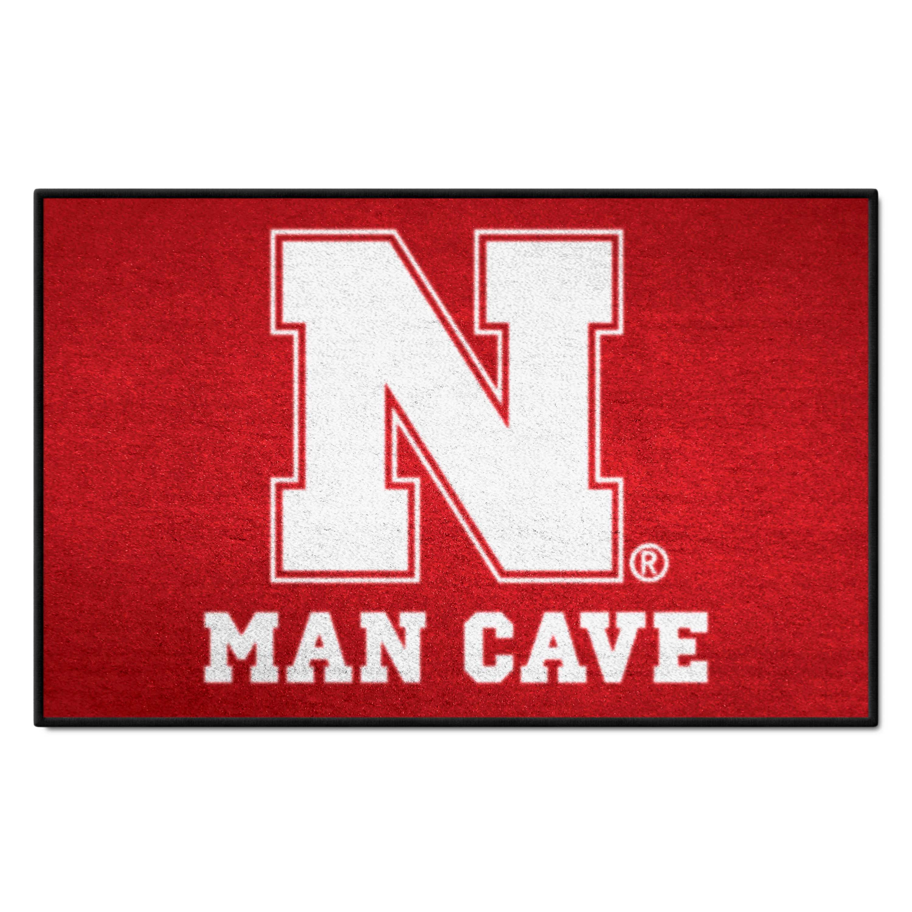 Nebraska Cornhuskers Man Cave Starter Mat Accent Rug - 19in. x 30in. - Nebraska