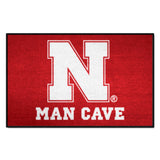 Nebraska Cornhuskers Man Cave Starter Mat Accent Rug - 19in. x 30in.