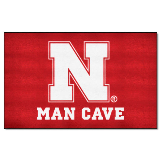 Nebraska Cornhuskers Man Cave Ulti-Mat Rug - 5ft. x 8ft. - Nebraska