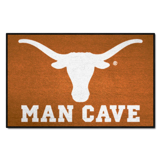 Texas Longhorns Man Cave Starter Mat Accent Rug - 19in. x 30in.