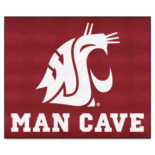 Washington State Cougars Man Cave Tailgater Rug - 5ft. x 6ft.