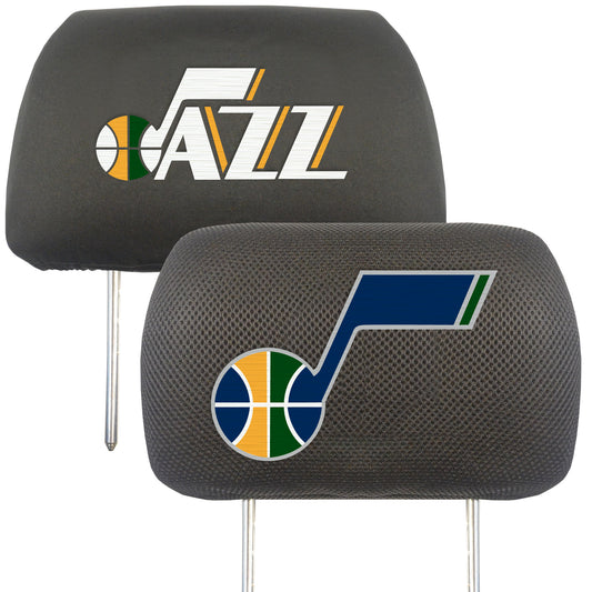 Utah Jazz Embroidered Head Rest Cover Set - 2 Pieces