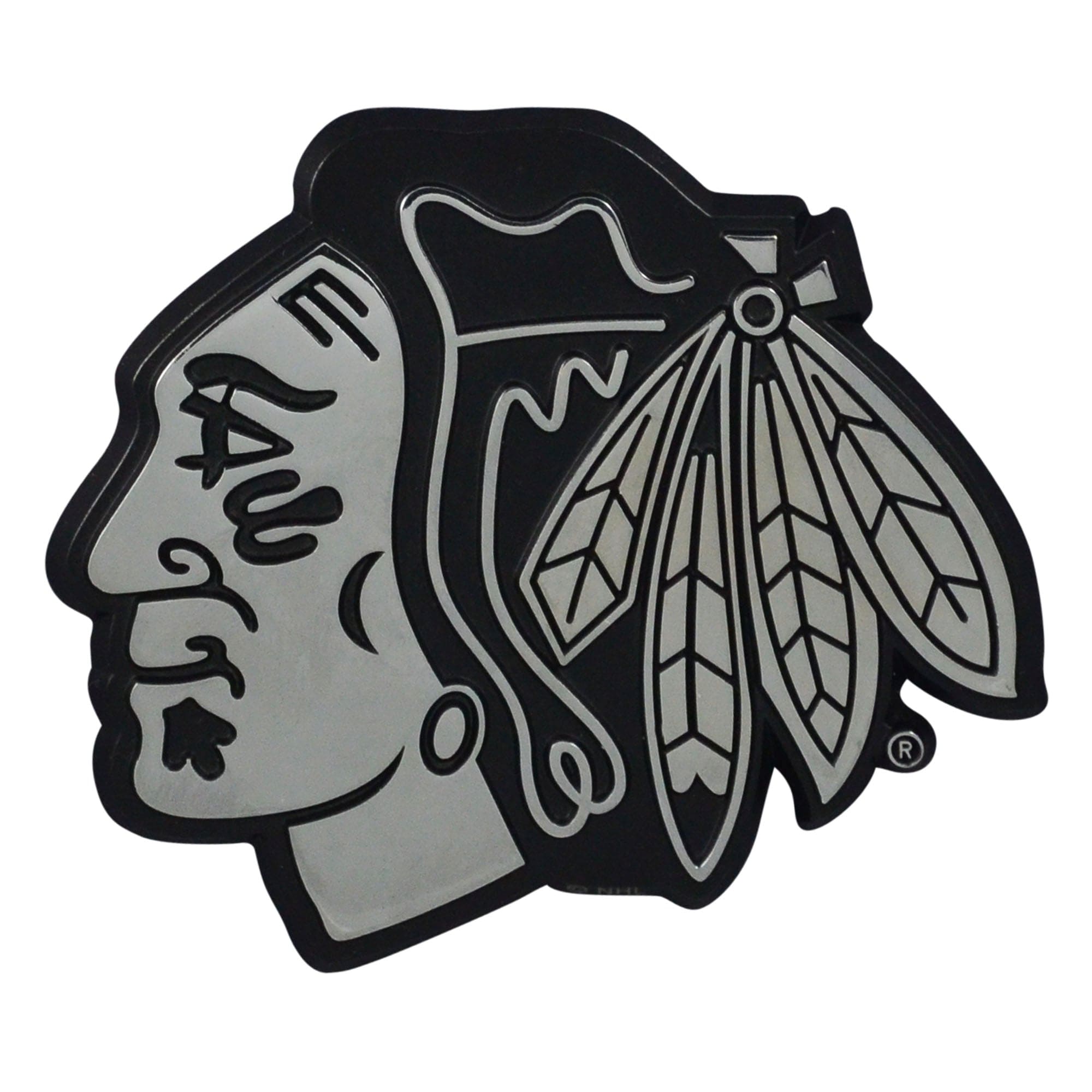 Chicago Blackhawks 3D Chrome Metal Emblem - Chicago Blackhawks