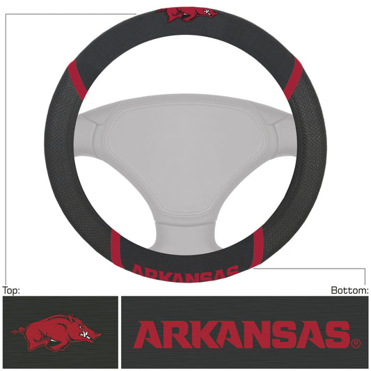 Arkansas Razorbacks Embroidered Steering Wheel Cover