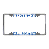 Kentucky Wildcats Chrome Metal License Plate Frame, 6.25in x 12.25in