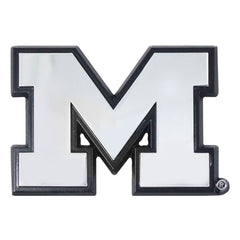 Michigan Wolverines 3D Chrome Metal Emblem - Michigan