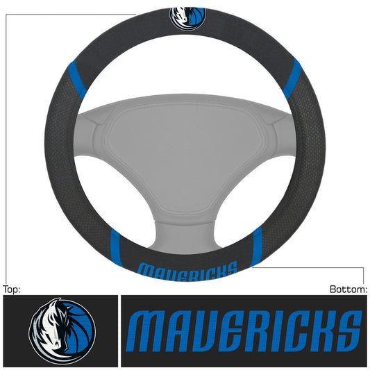 Dallas Mavericks Embroidered Steering Wheel Cover - Dallas Mavericks