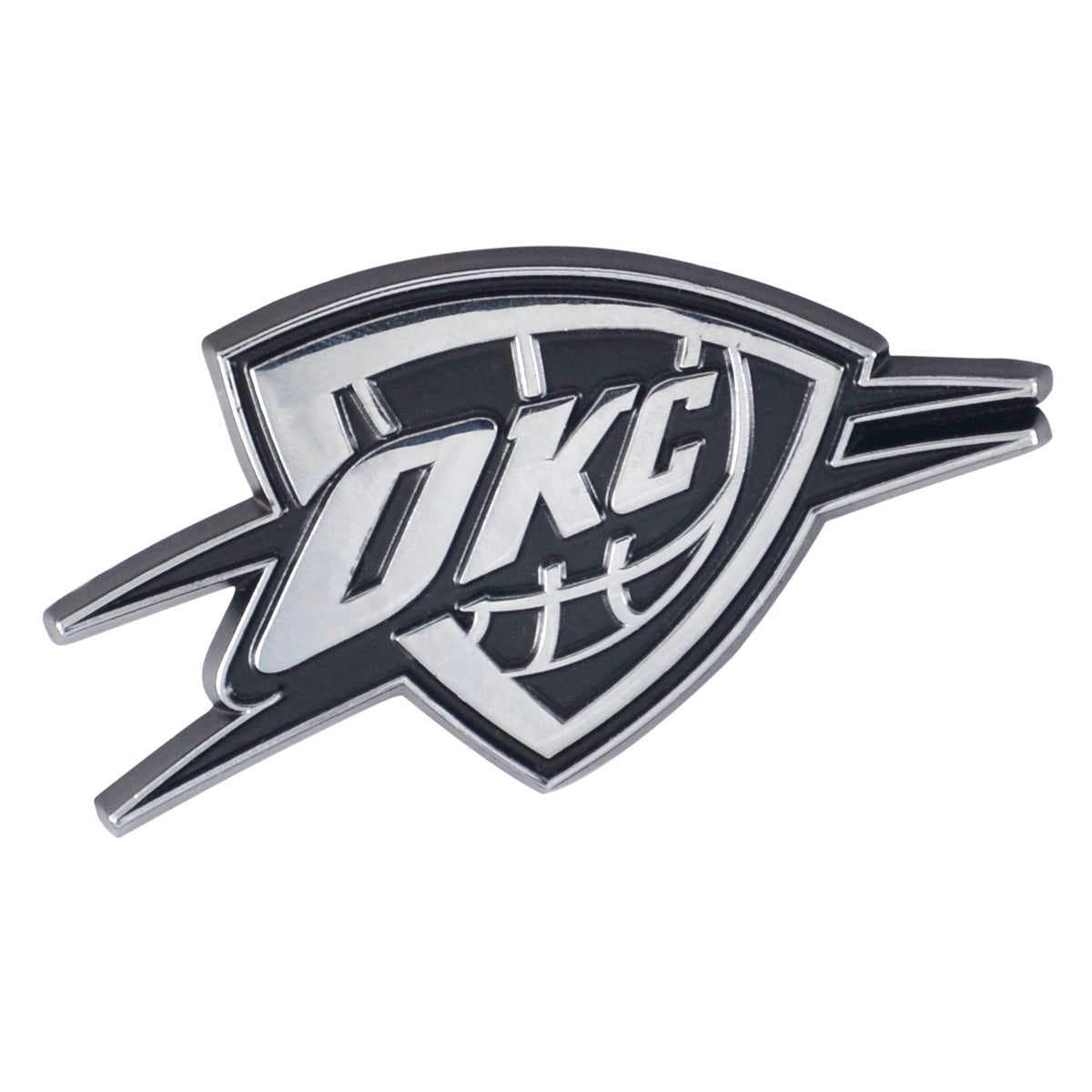 Oklahoma City Thunder 3D Chrome Metal Emblem