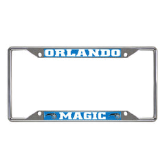 Orlando Magic Chrome Metal License Plate Frame, 6.25in x 12.25in